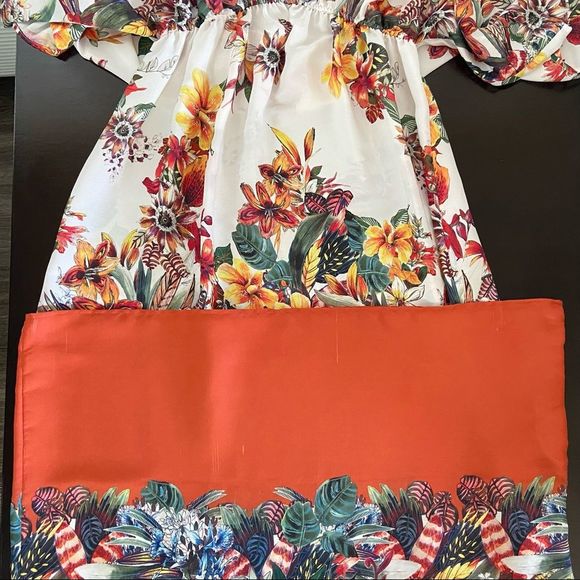 ZARA Kimono Floral Maxi Dress Boho Festival Vacation Beachwear Size Small - Picture 11 of 12